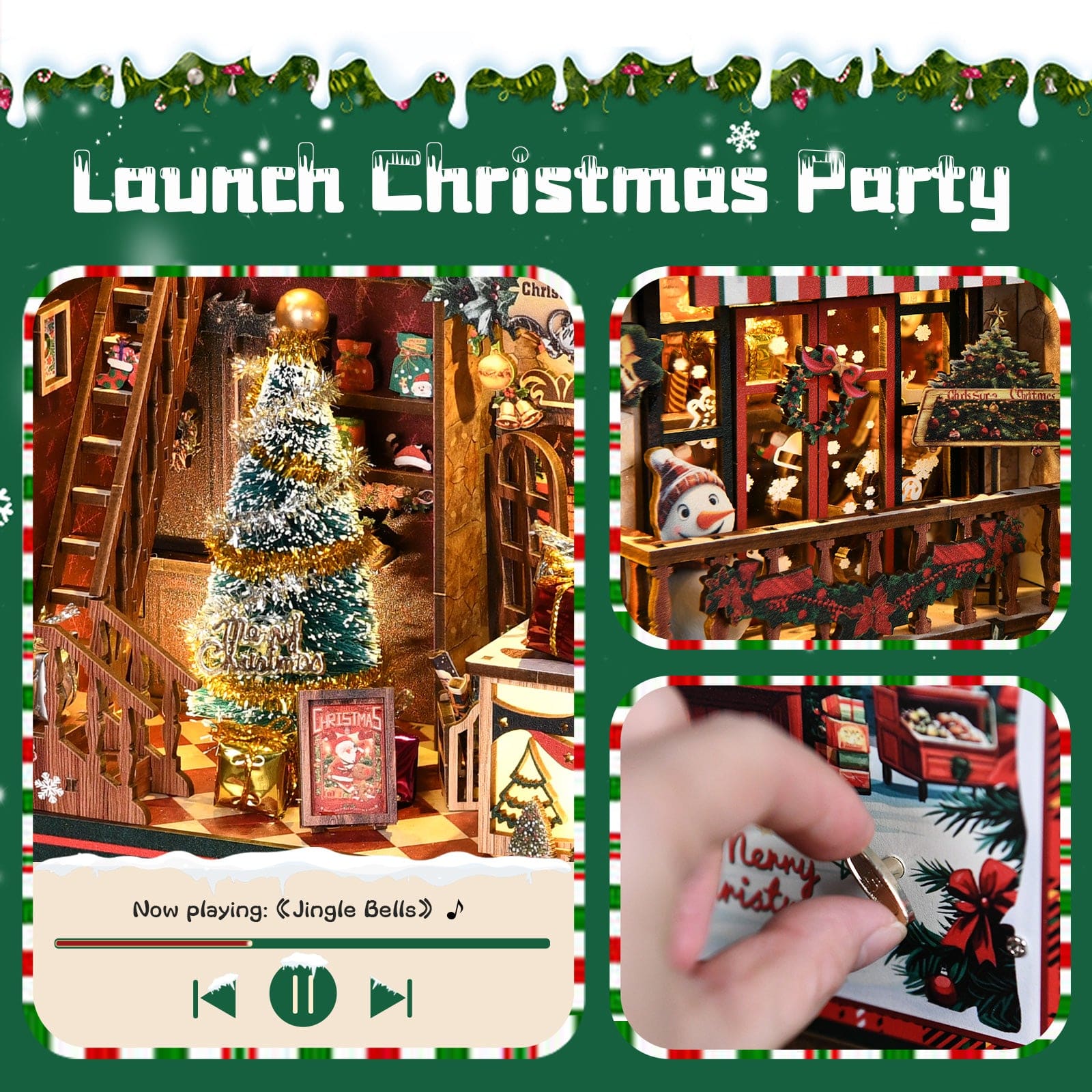 Christmas Shop - DIY Book Nook Kit - Image 4