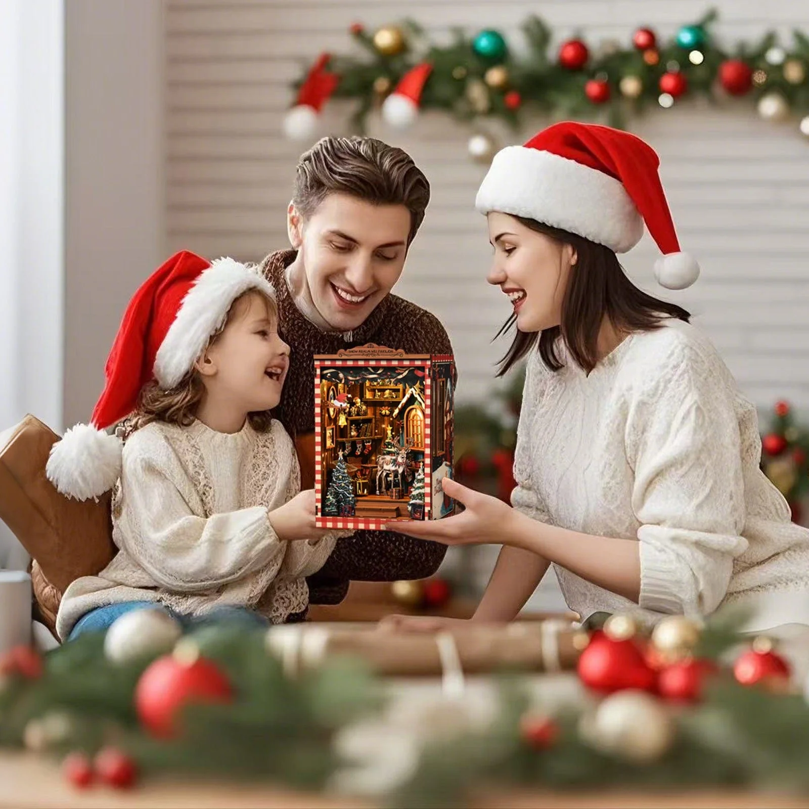 Christmas Snow Cabin - DIY Book Nook Kit - Image 7
