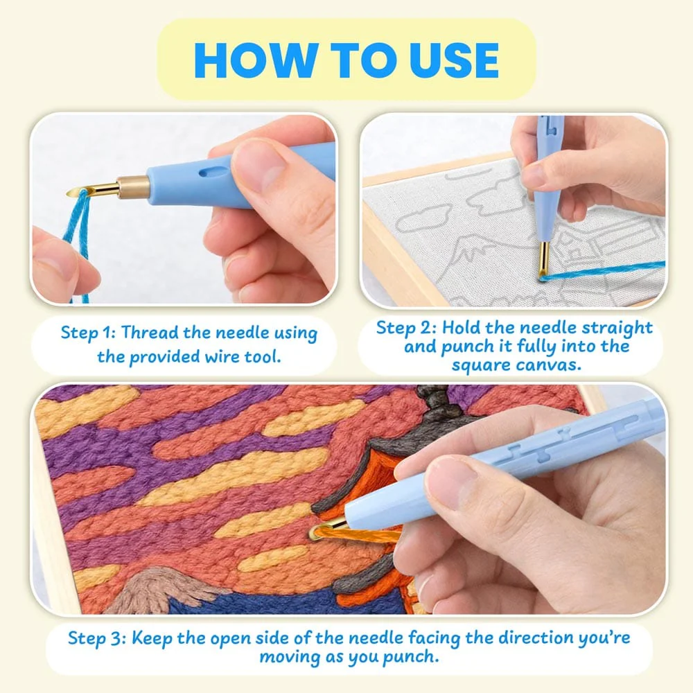 Chureito Pagoda - Punch Needle Kit - Image 4