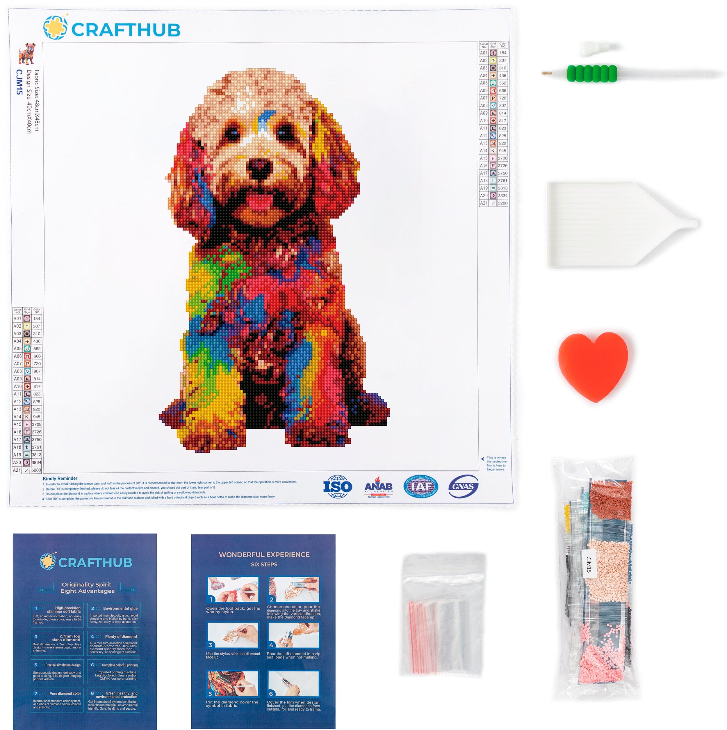 Cockapoo Dog - Diamond Painting Kit - Image 3