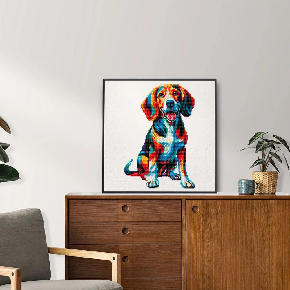 Coonhound Dog - Diamond Painting Kit - Image 2