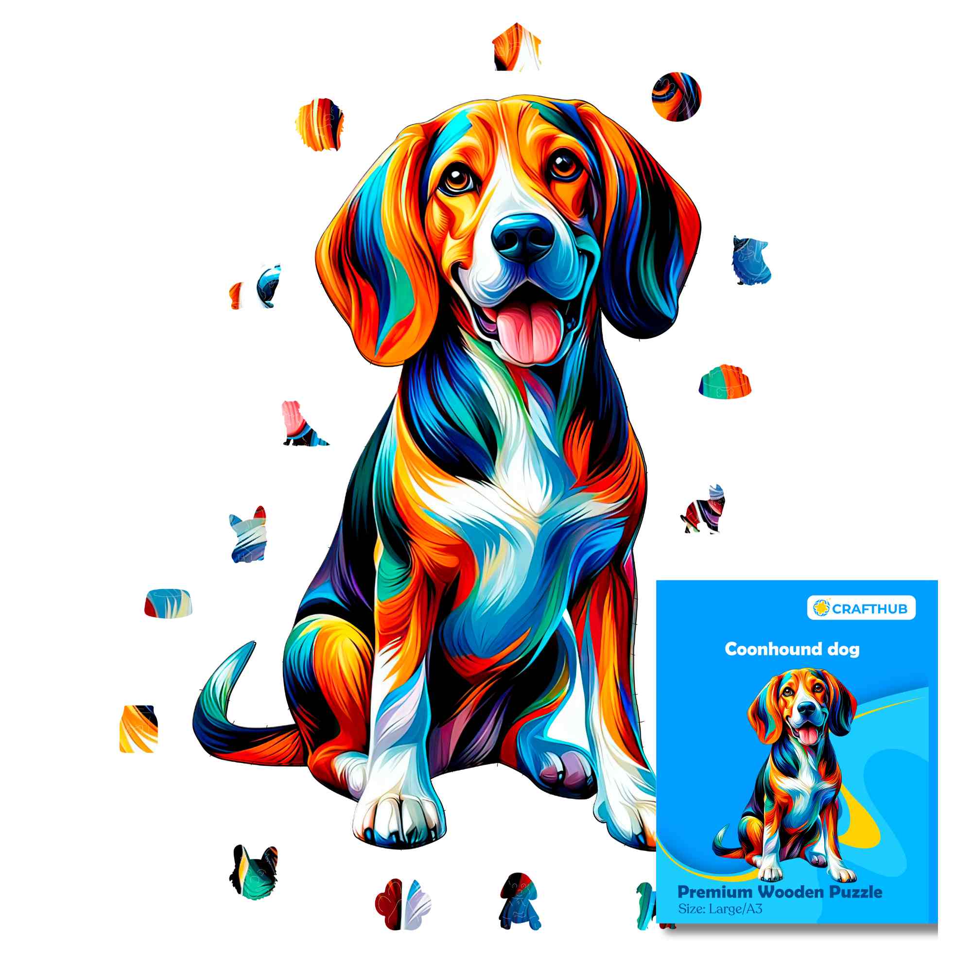 Coonhound Dog - Jigsaw Puzzle - Image 2