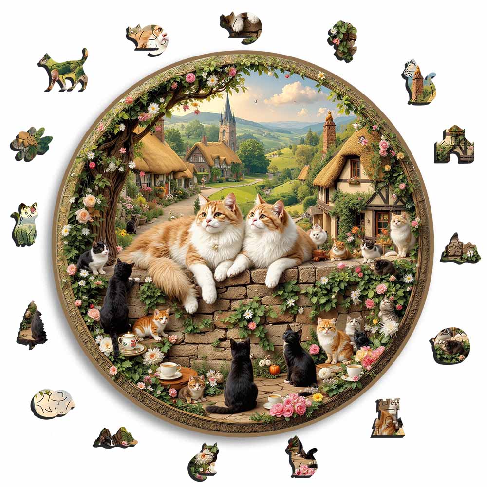 Cottage Cats - Jigsaw Puzzle - Image 3