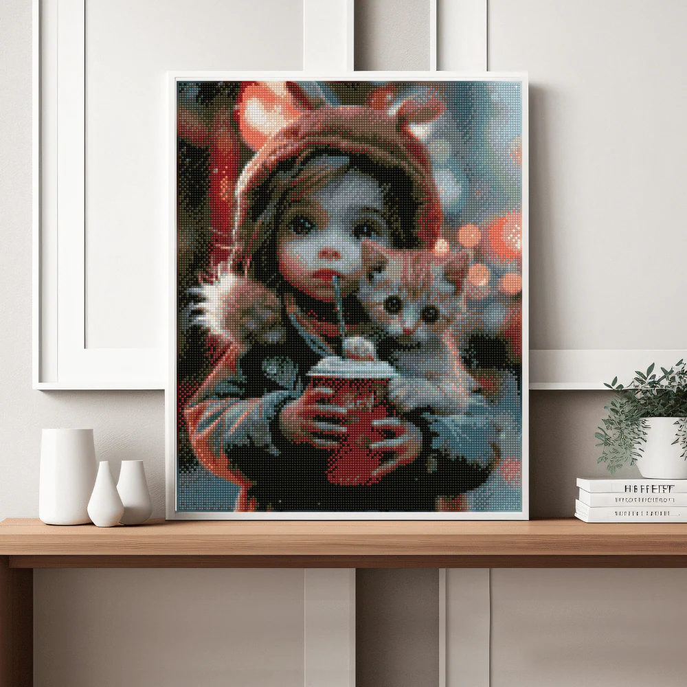 Cozy Kitten Cup - Diamond Painting Kit - Image 2