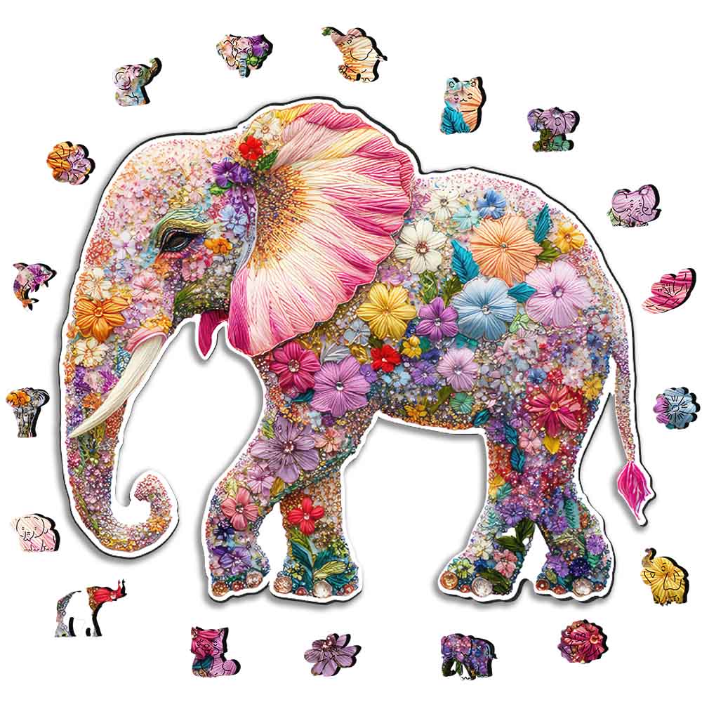 Crochet Elephant - Jigsaw Puzzle - Image 3