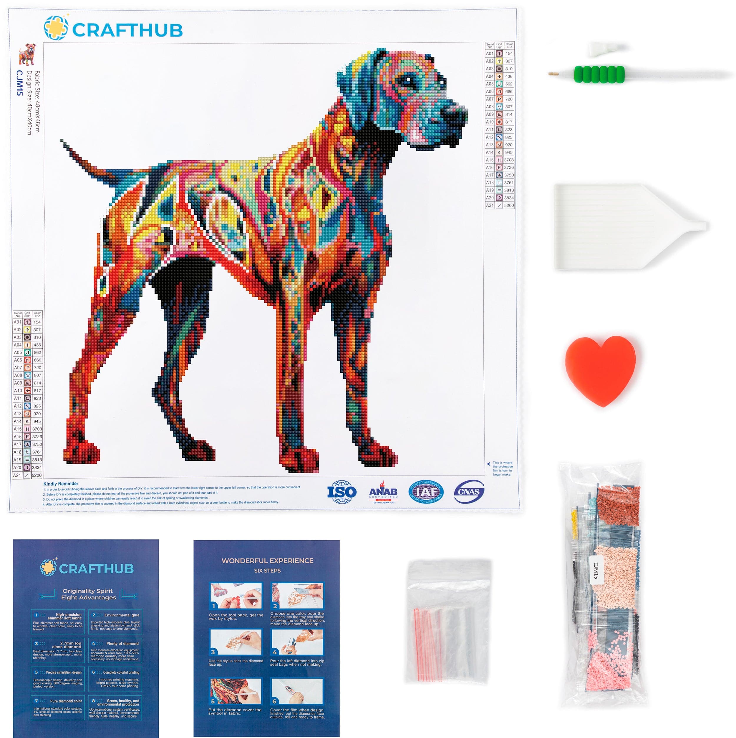 Dalmatian Dog - Diamond Painting Kit - Image 3