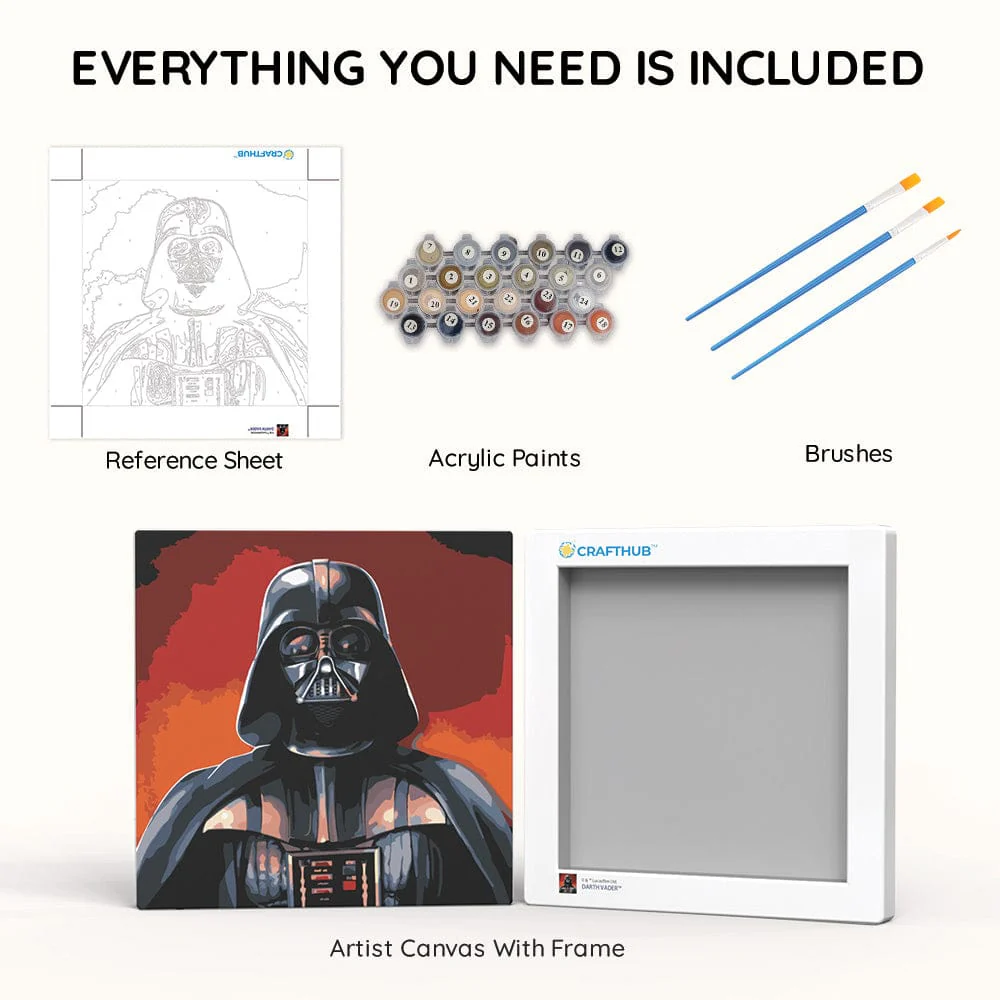 Darth Vader™ - Framed Paint By Numbers Kit - Image 3