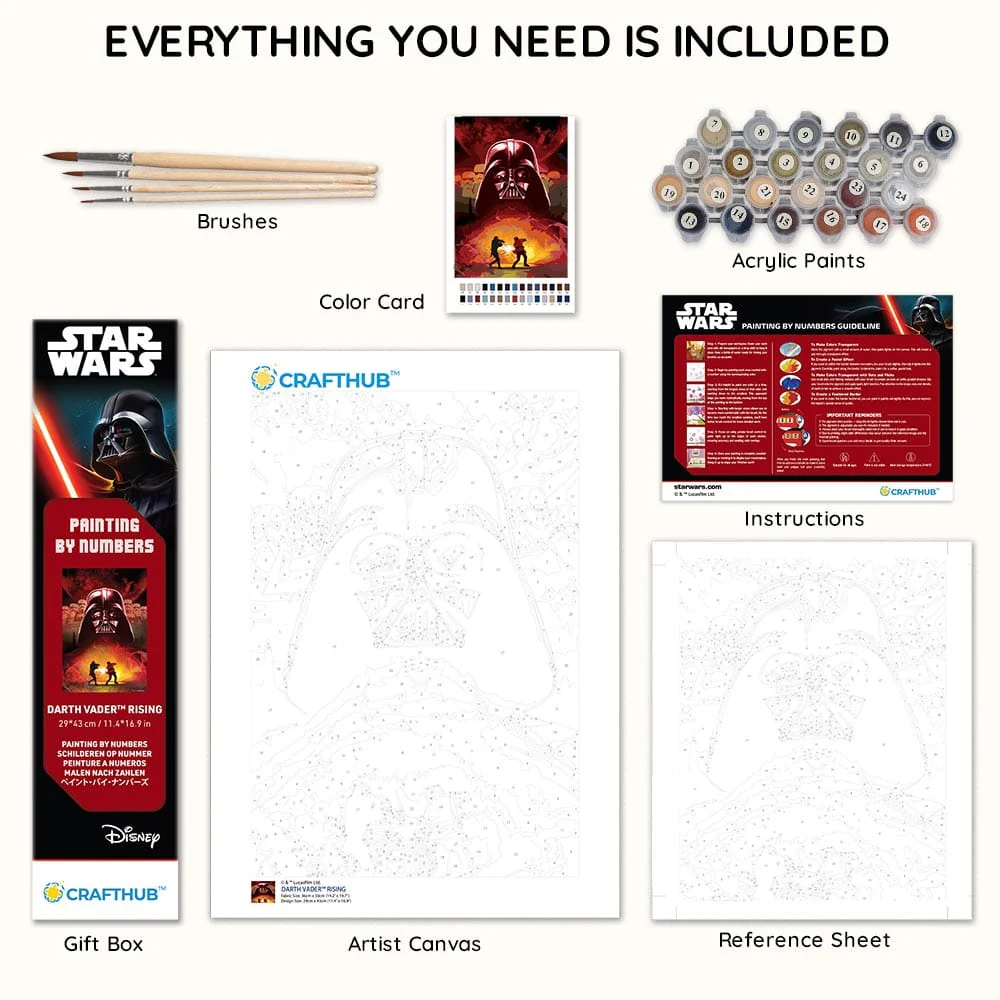 Darth Vader™ Rising - Paint By Numbers Kit - Image 3