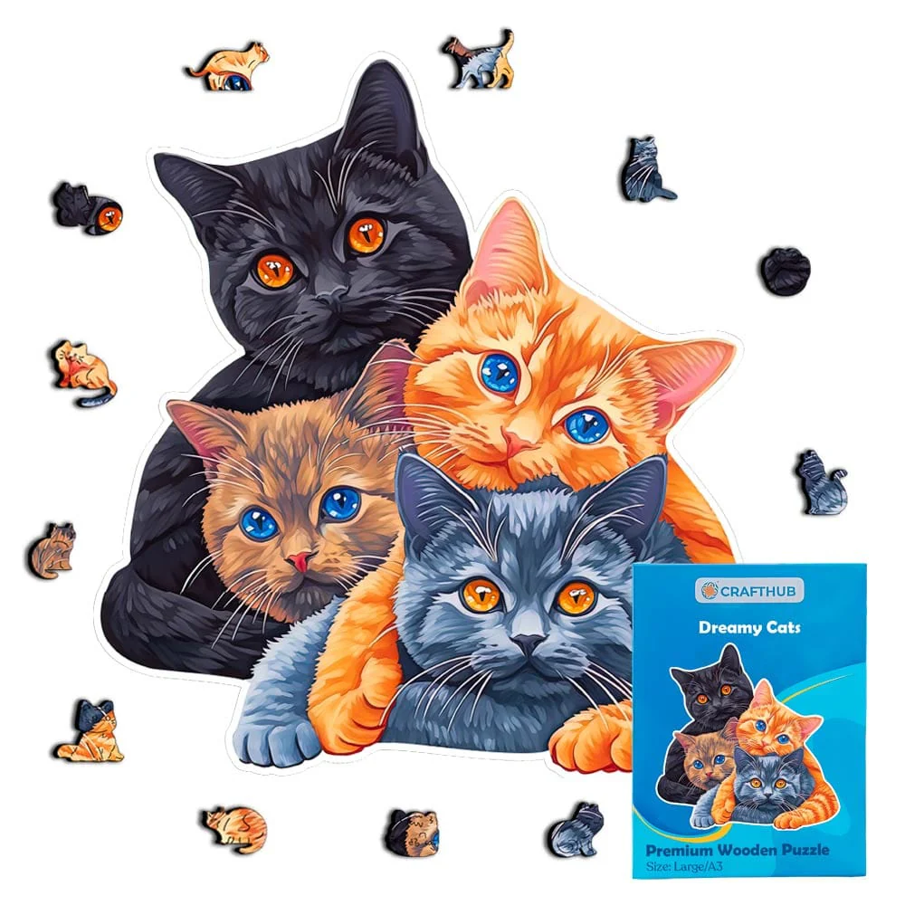 Dreamy Cats - Jigsaw Puzzle - Image 2
