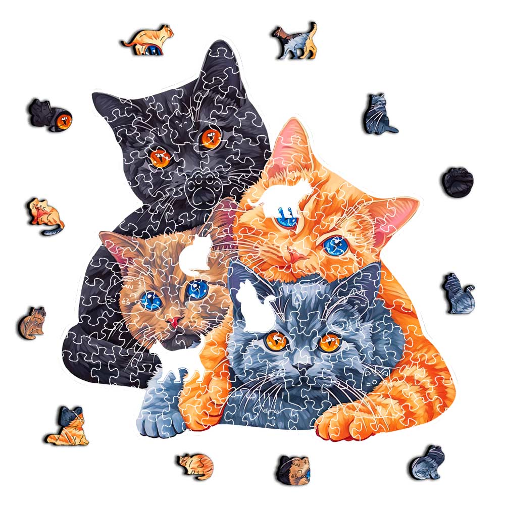 Dreamy Cats - Jigsaw Puzzle - Image 3