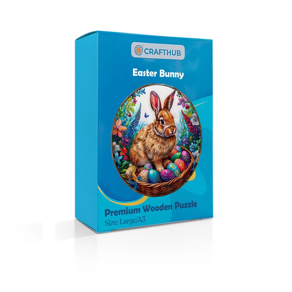 Easter Bunny - Wooden Jigsaw Puzzle - Image 4