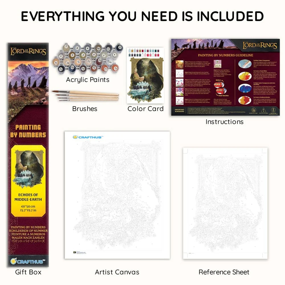 Echoes of Middle-earth - Paint By Numbers Kit - Image 3