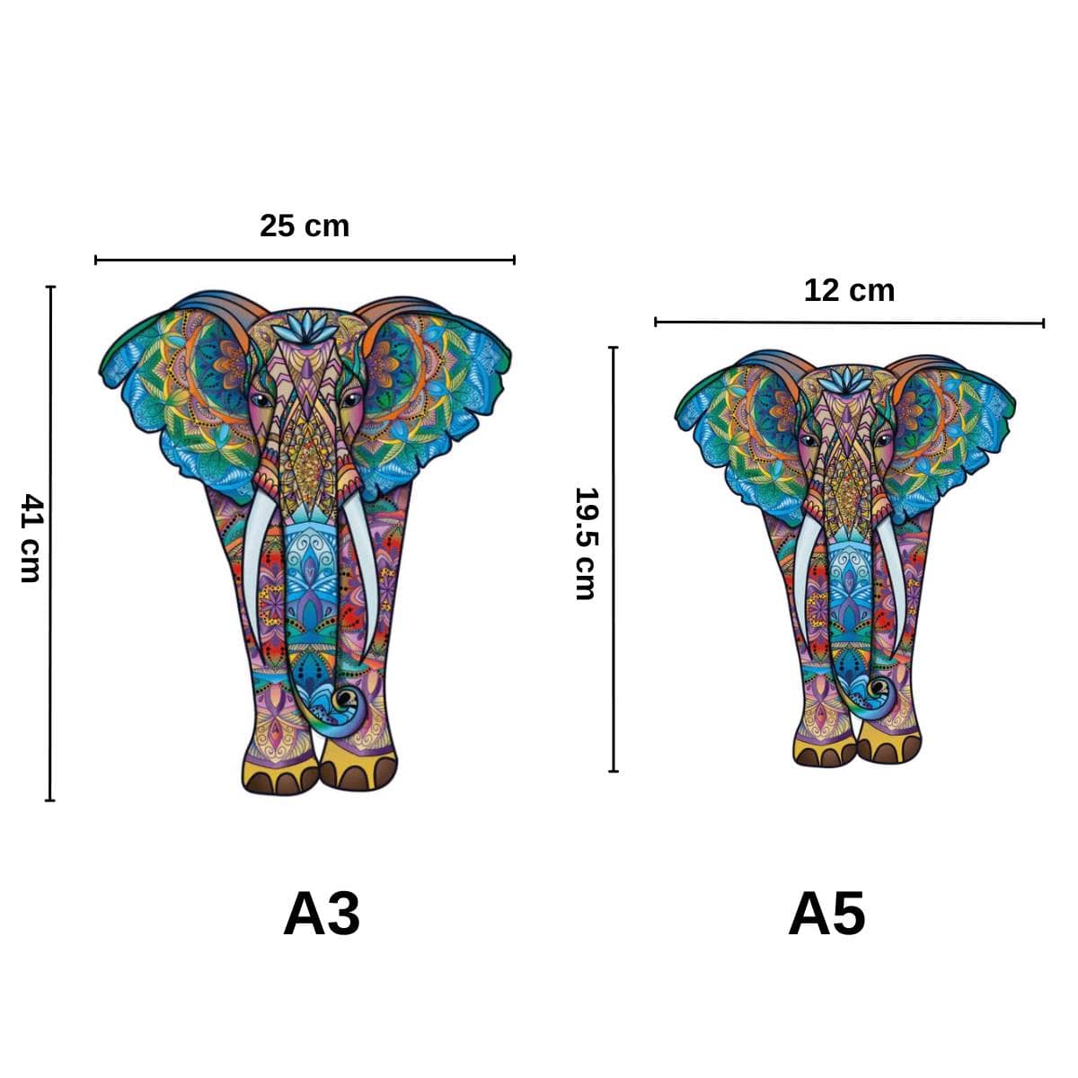Elephant - Wooden Jigsaw Puzzle - Image 3