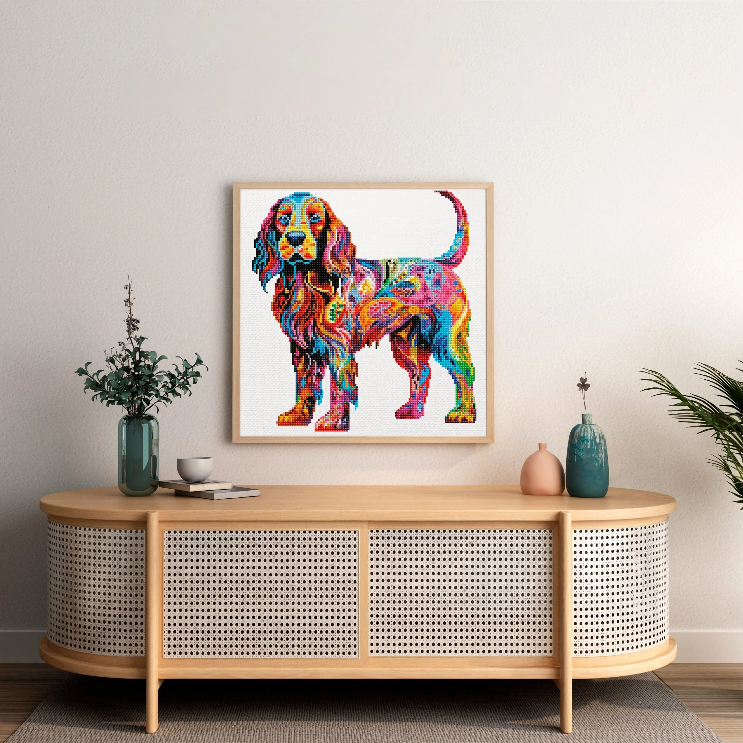 English Springer Spaniel Dog / Sprocker - Diamond Painting Kit - Image 2