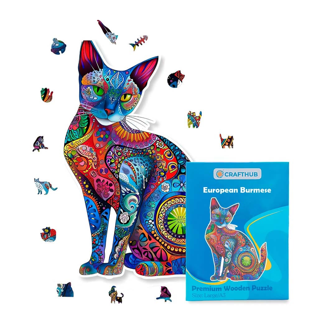 European Burmese Cat - Jigsaw Puzzle - Image 2