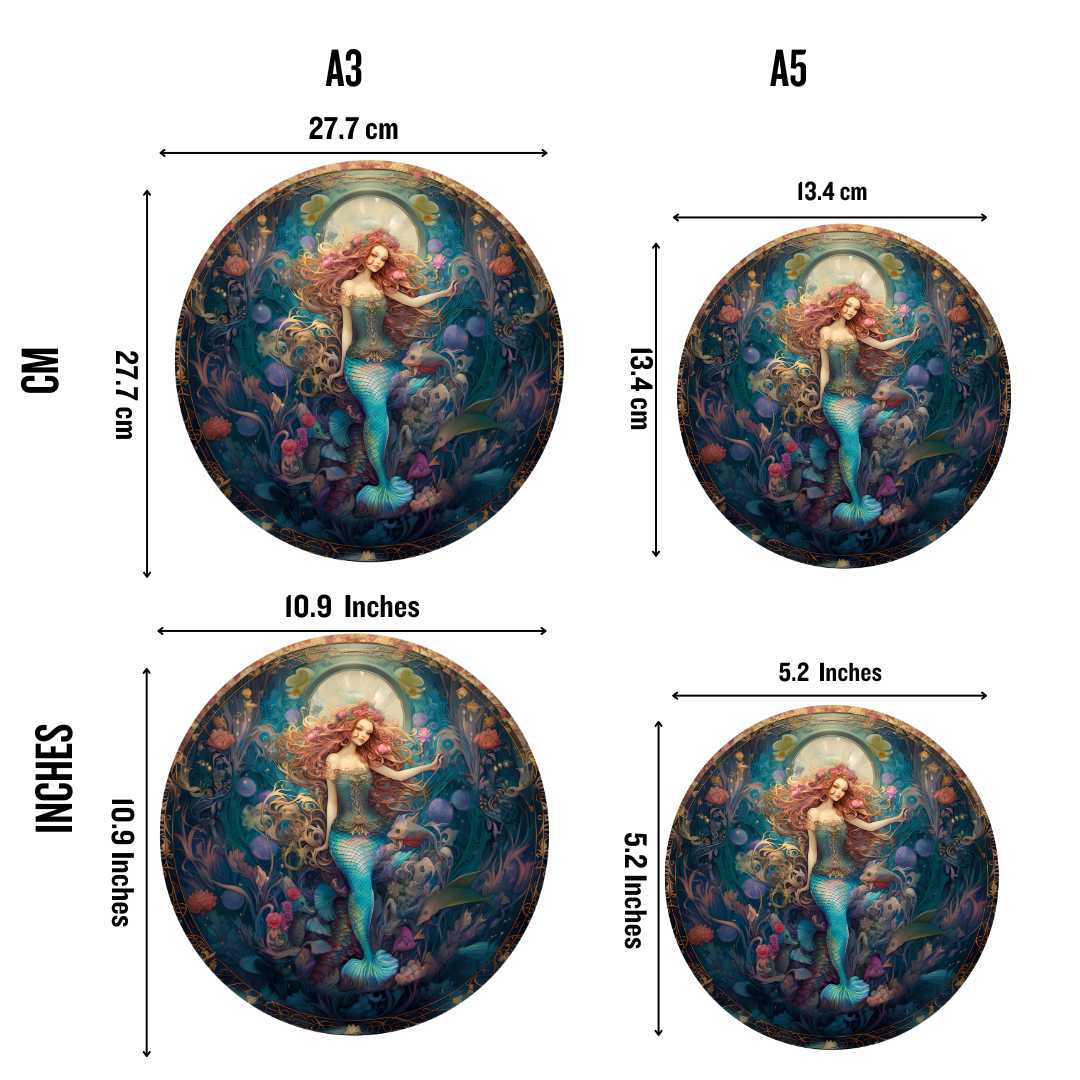 Floral Mermaid - Jigsaw Puzzle - Image 2
