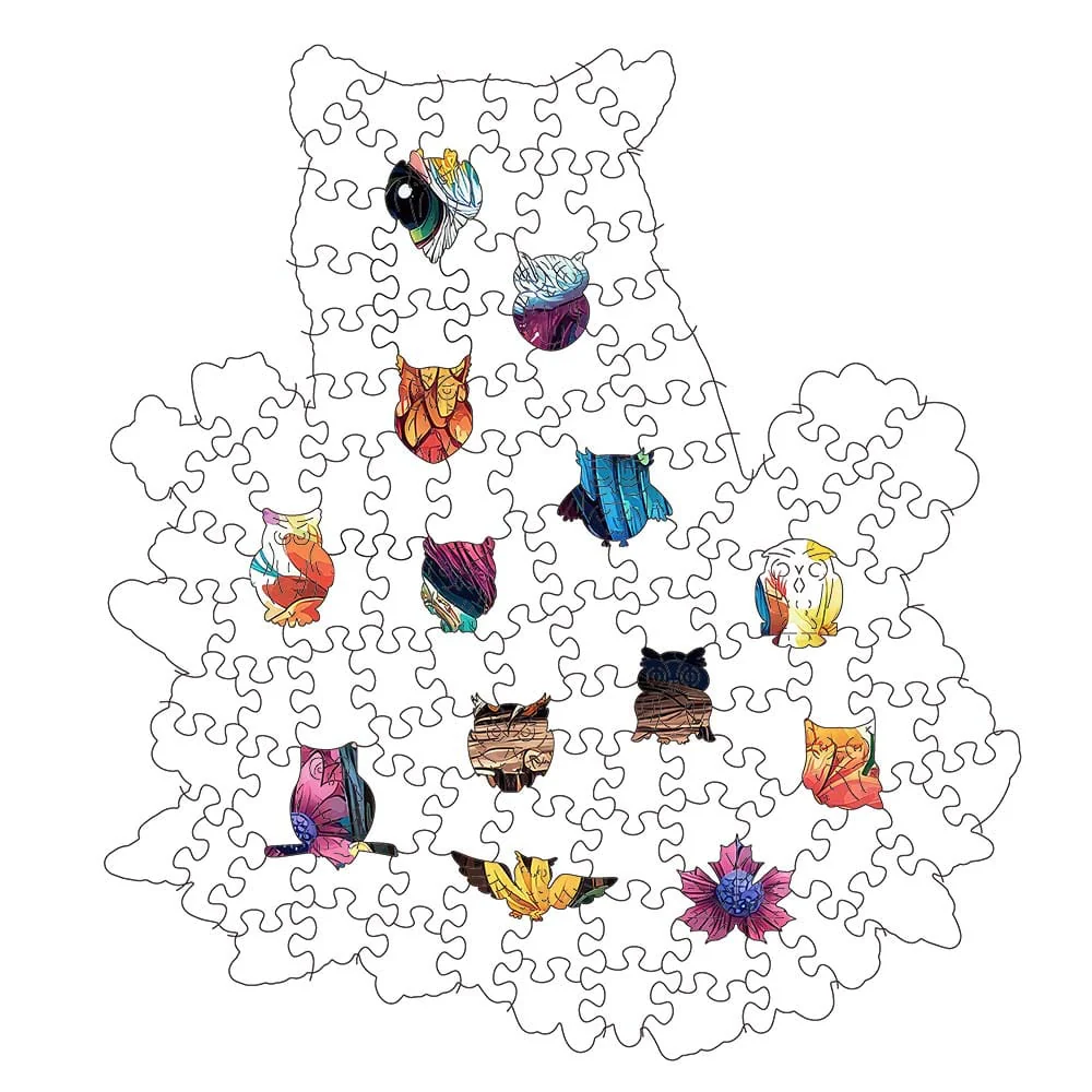 Floral Owl - Jigsaw Puzzle - Image 2
