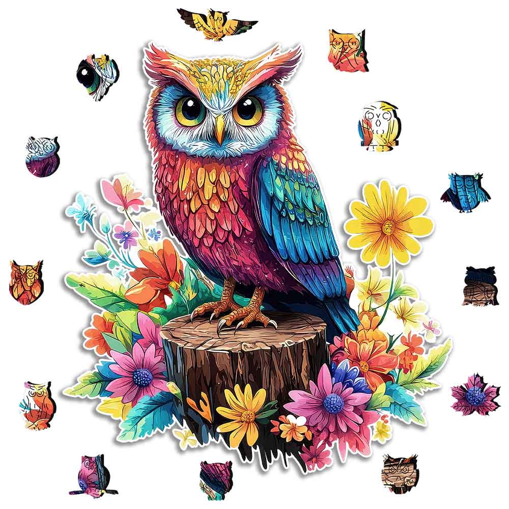 Floral Owl - Jigsaw Puzzle - Image 3