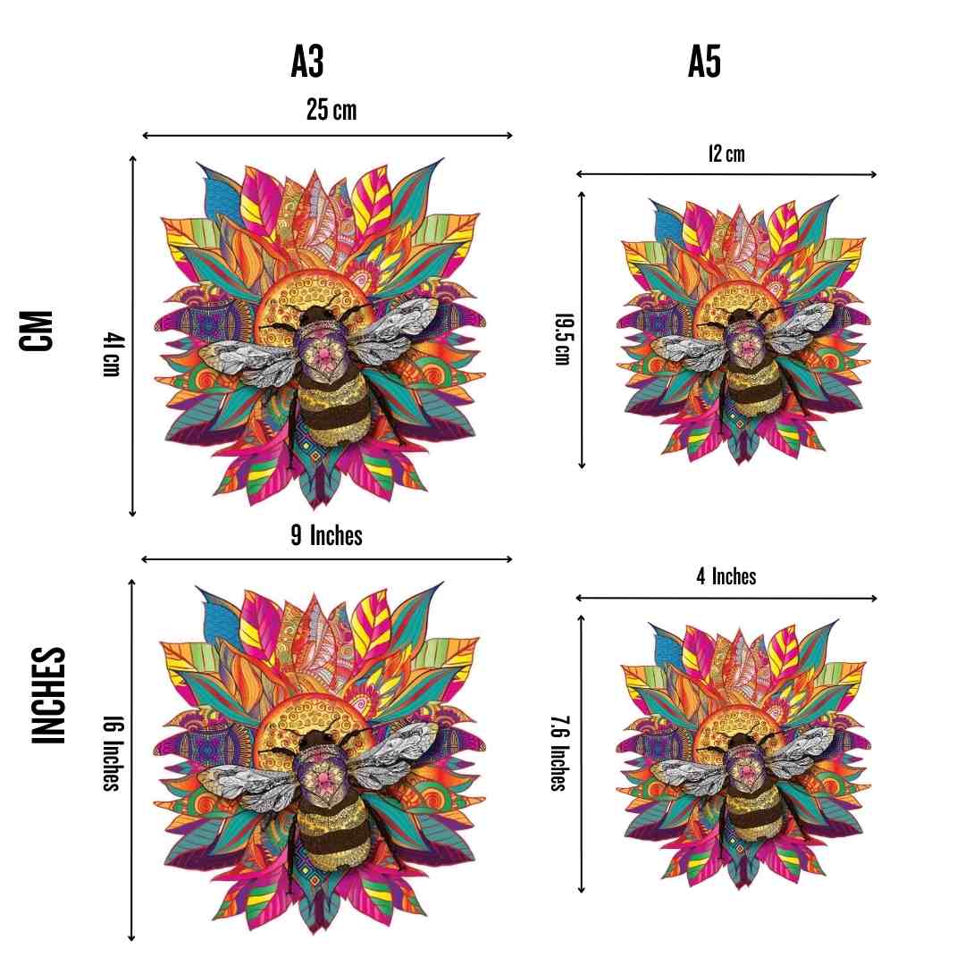 Flower Bee - Jigsaw Puzzle - Image 3