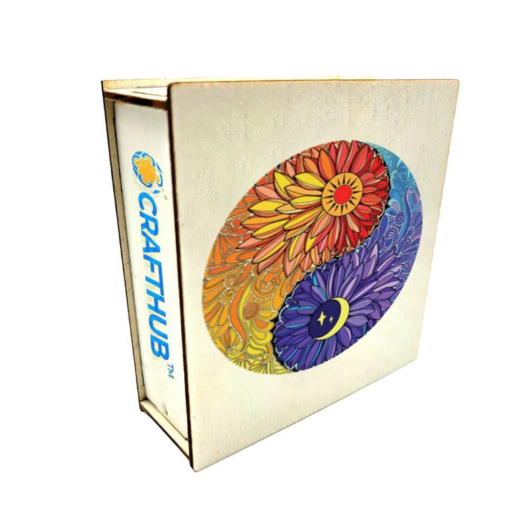 Flower Yin Yang - Jigsaw Puzzle - Image 4