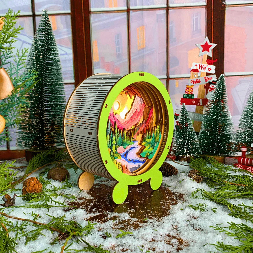 Forest Sunset - 3D Puzzle Night Lamp - Image 3