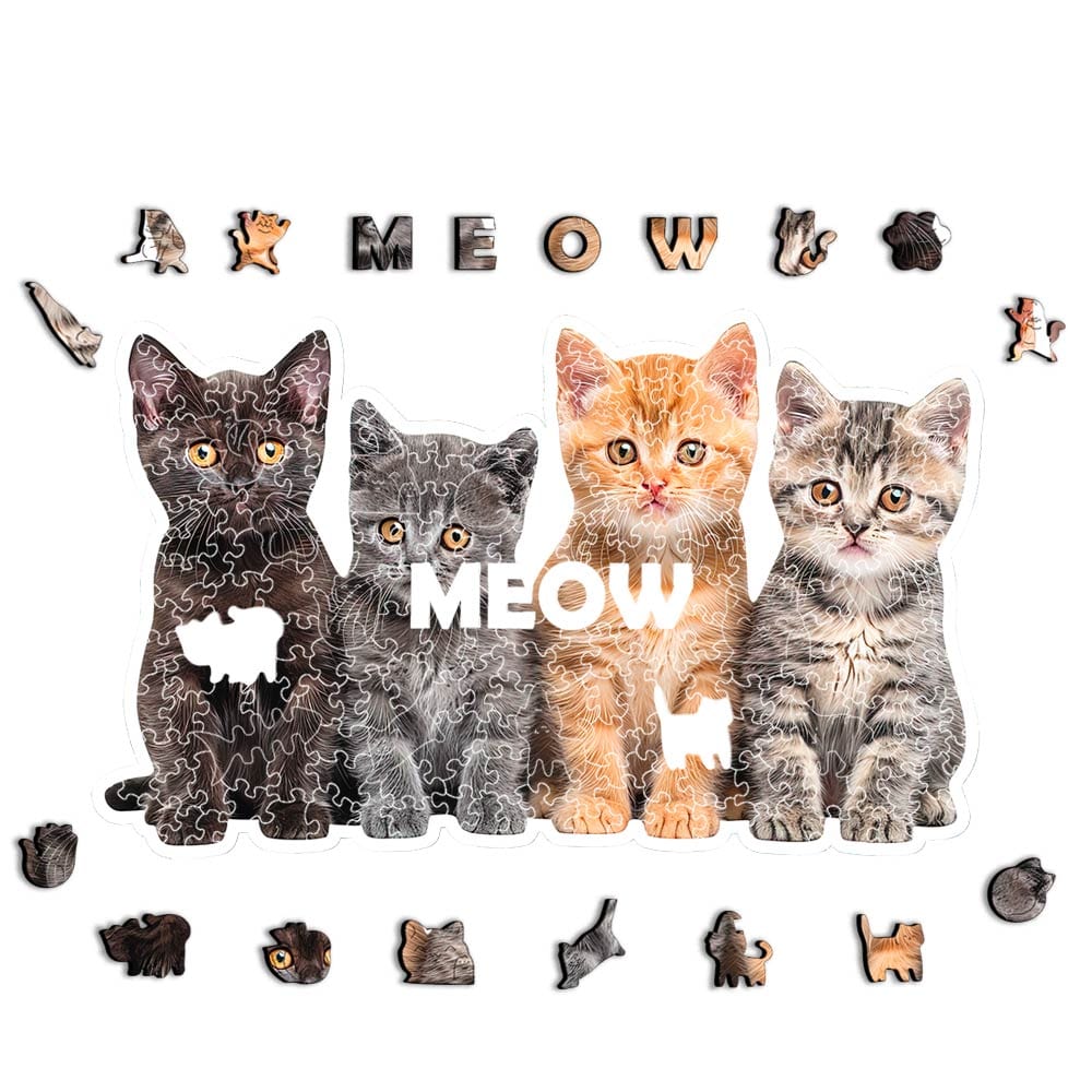 Four Kittens - Jigsaw Puzzle - Image 3