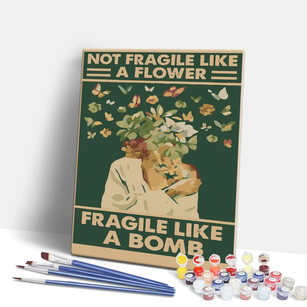 Fragile Like A Bomb - Paint By Numbers Kit - Image 2