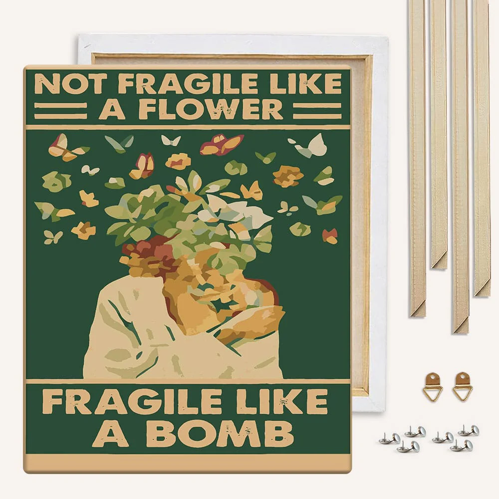 Fragile Like A Bomb - Paint By Numbers Kit - Image 3