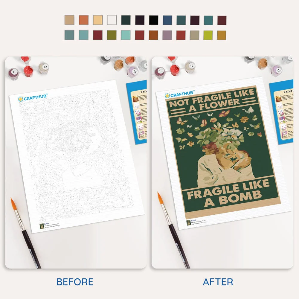 Fragile Like A Bomb - Paint By Numbers Kit - Image 4