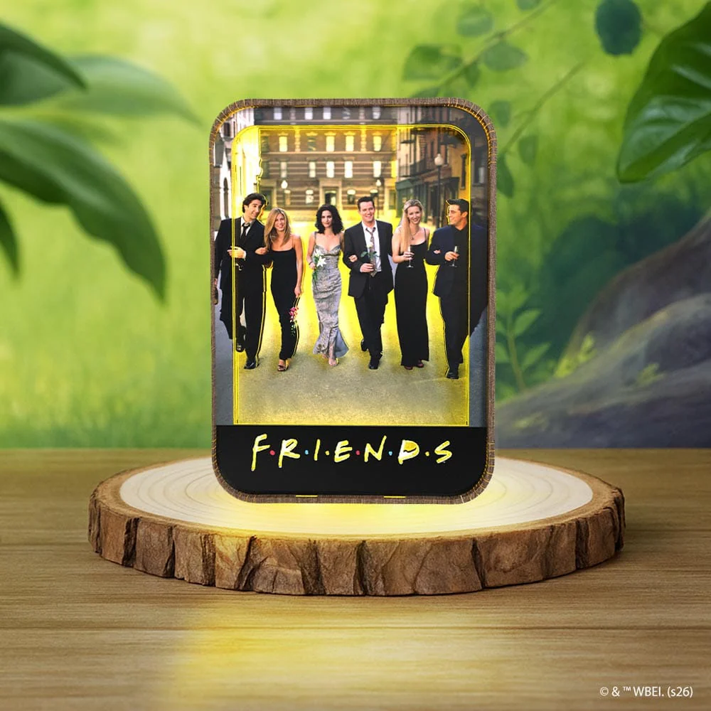 Friends - 3D DIY Wooden Puzzle Night Lamp
