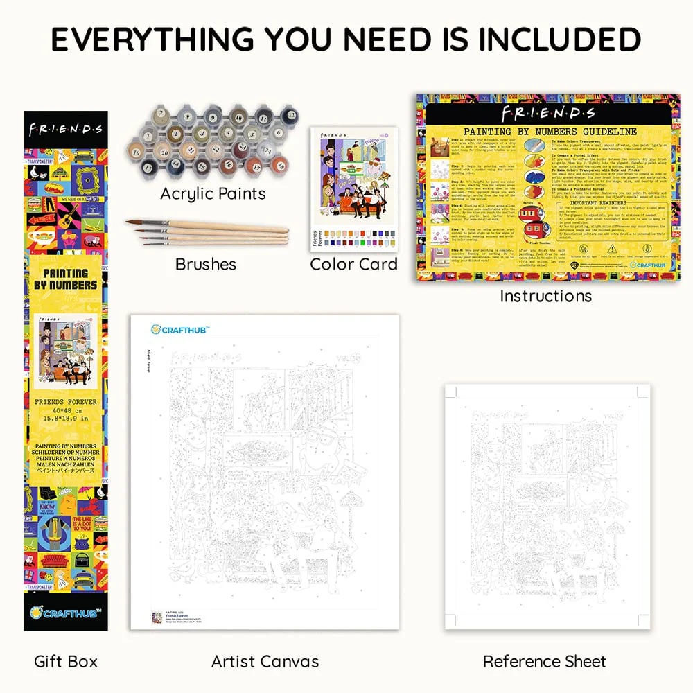 Friends Forever - Paint By Numbers Kit - Image 3