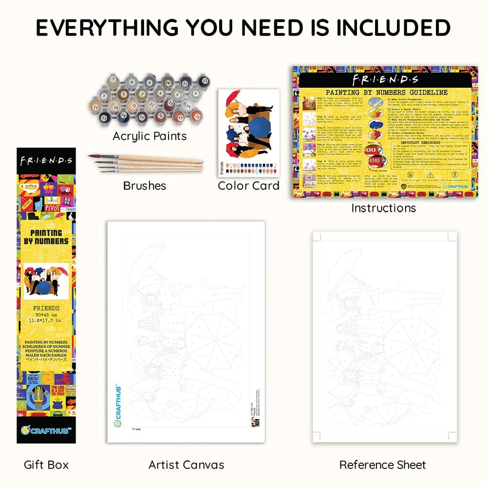 Friends - Paint By Numbers Kit - Image 3