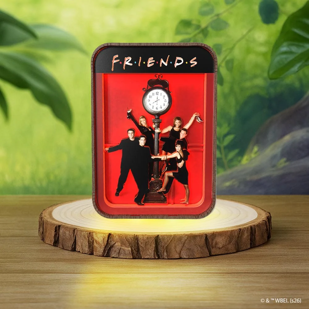 Friends Time - 3D DIY Wooden Puzzle Night Lamp