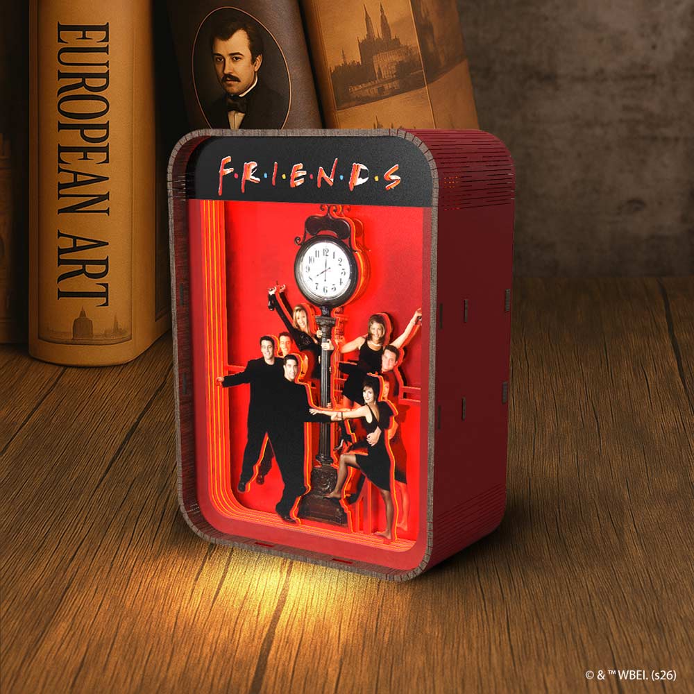 Friends Time - 3D DIY Wooden Puzzle Night Lamp - Image 2