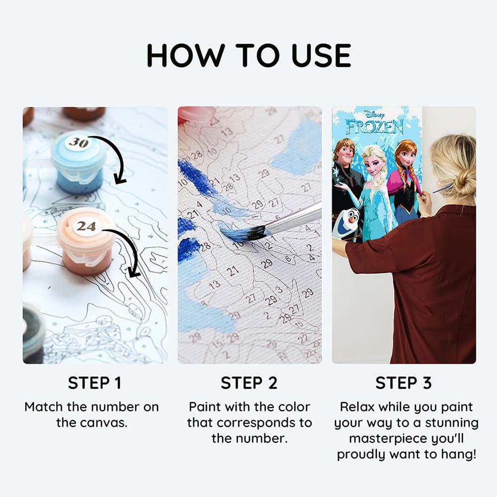 Frozen Friends - Paint By Numbers Kit - Image 3