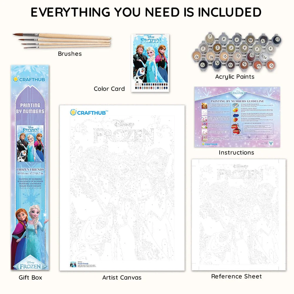 Frozen Friends - Paint By Numbers Kit - Image 4