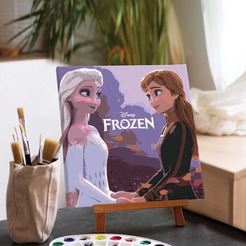 Frozen Sisters - Framed Paint By Numbers Kit - Image 2