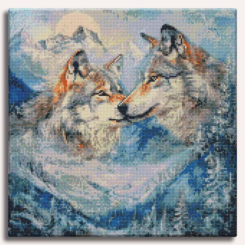 Frozen Wilderness Bond - Diamond Painting Kit
