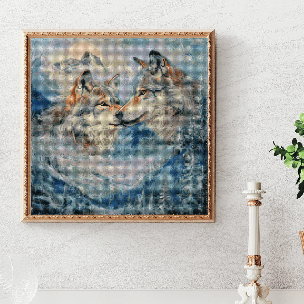 Frozen Wilderness Bond - Diamond Painting Kit - Image 2