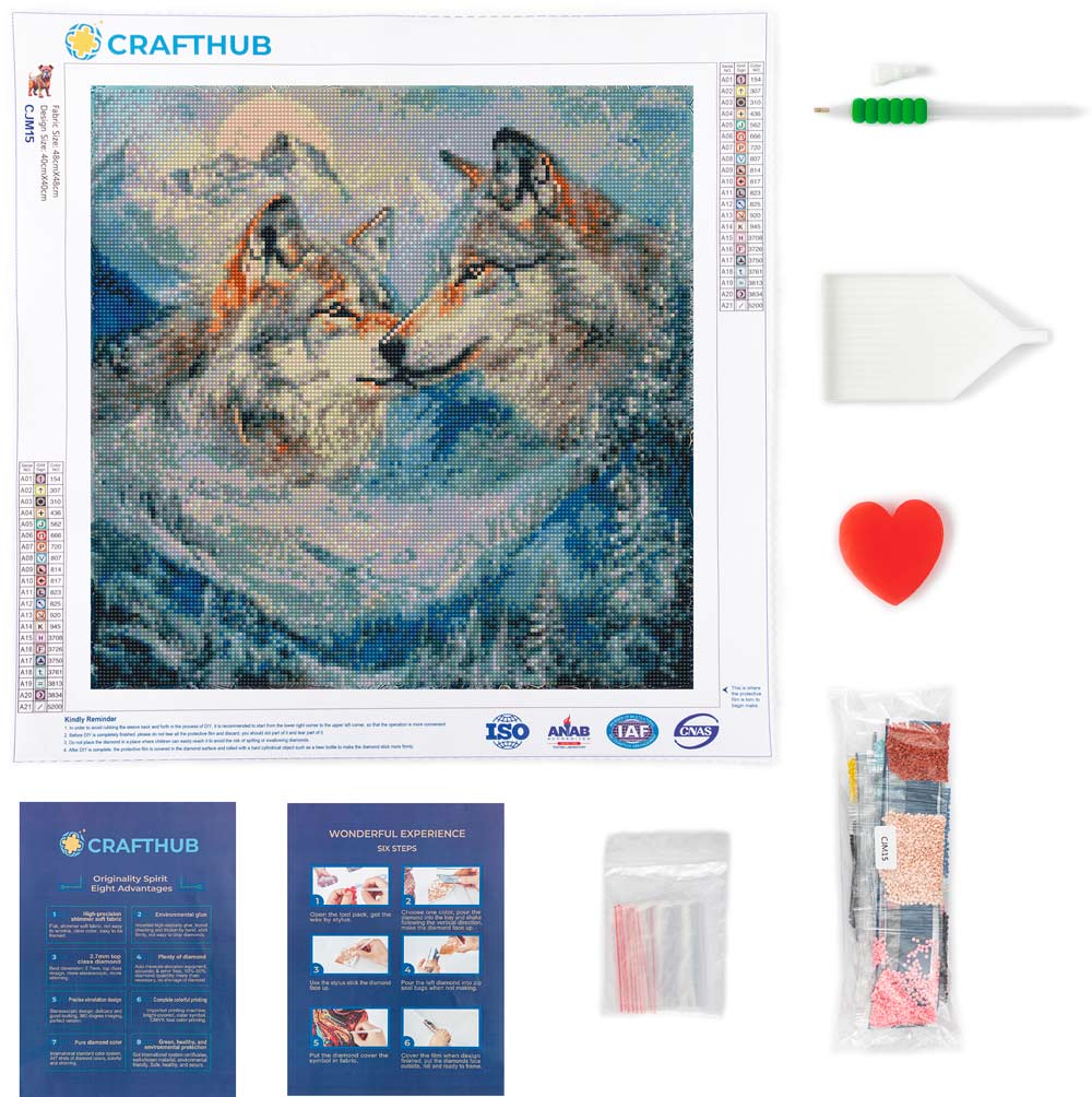 Frozen Wilderness Bond - Diamond Painting Kit - Image 3