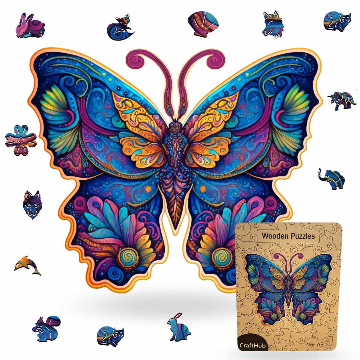 Galaxy Butterfly - Jigsaw Puzzle - Image 4