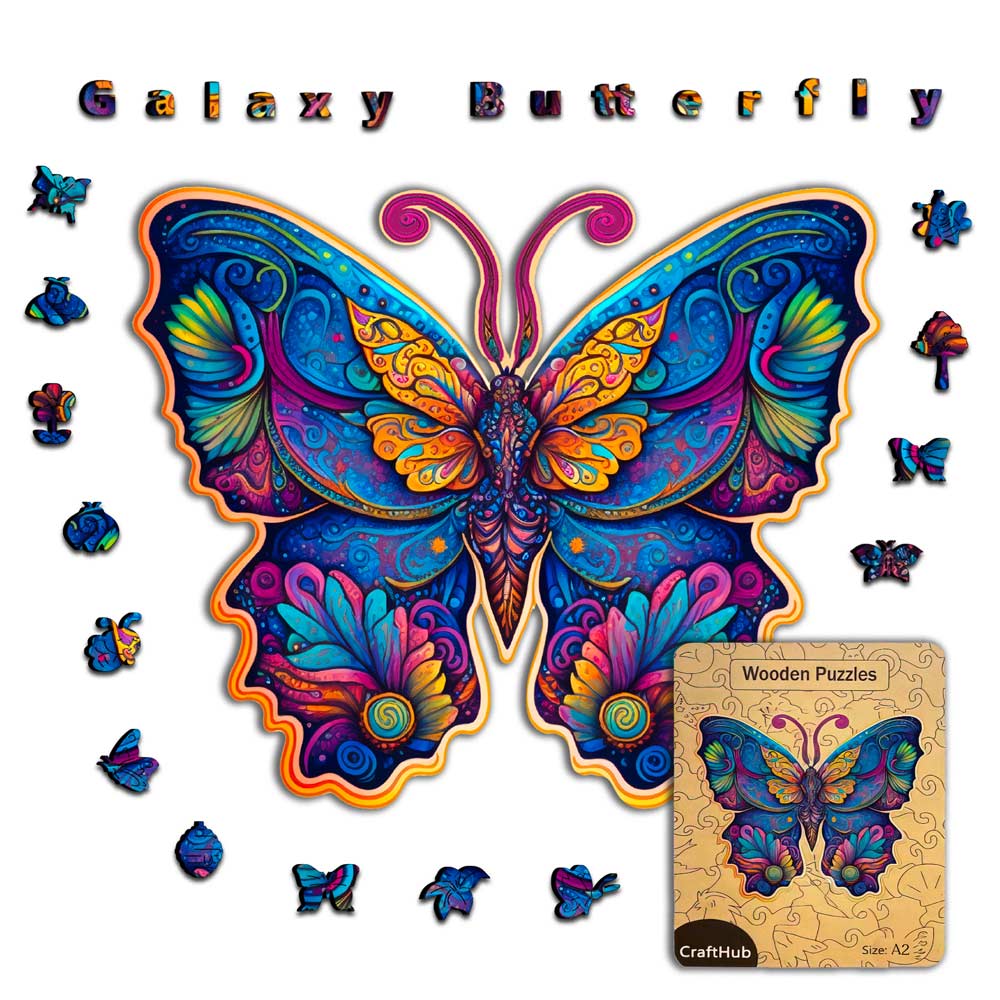 Galaxy Butterfly - Jigsaw Puzzle - Image 5
