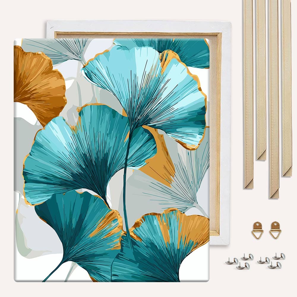 Ginko Leave Art  - Paint By Numbers Kit - Image 3
