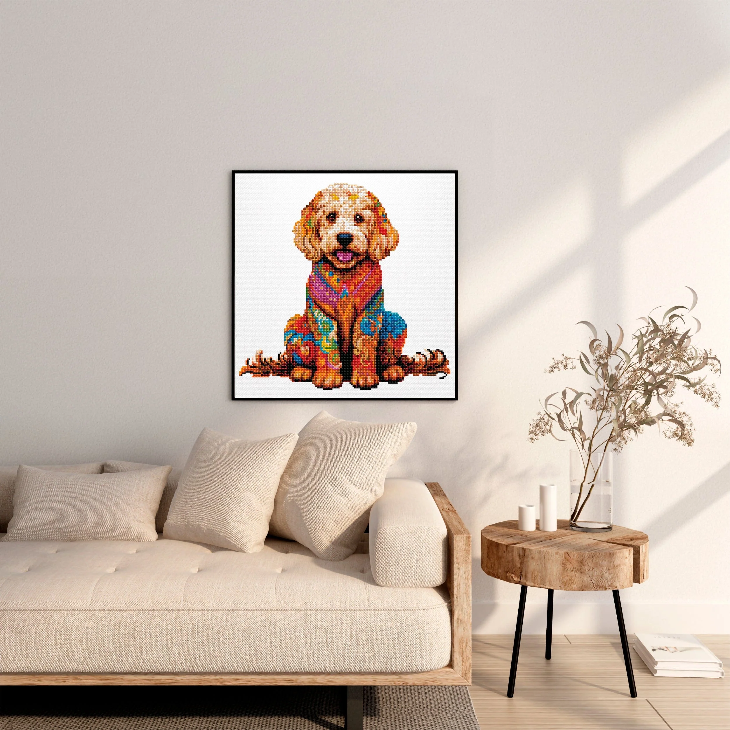 Golden Doodle Dog - Diamond Painting Kit - Image 2