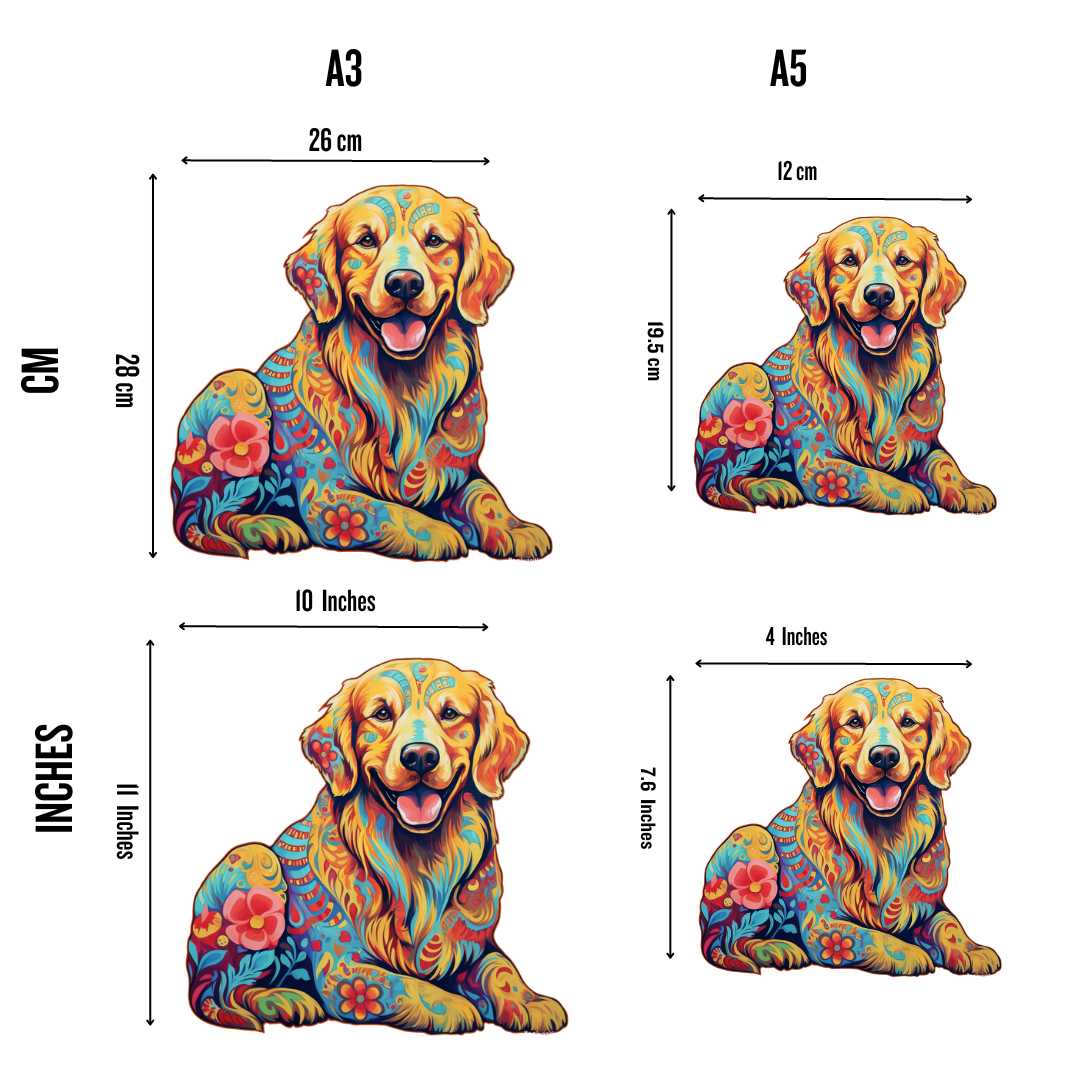 Golden Retriever Dog - Jigsaw Puzzle - Image 2