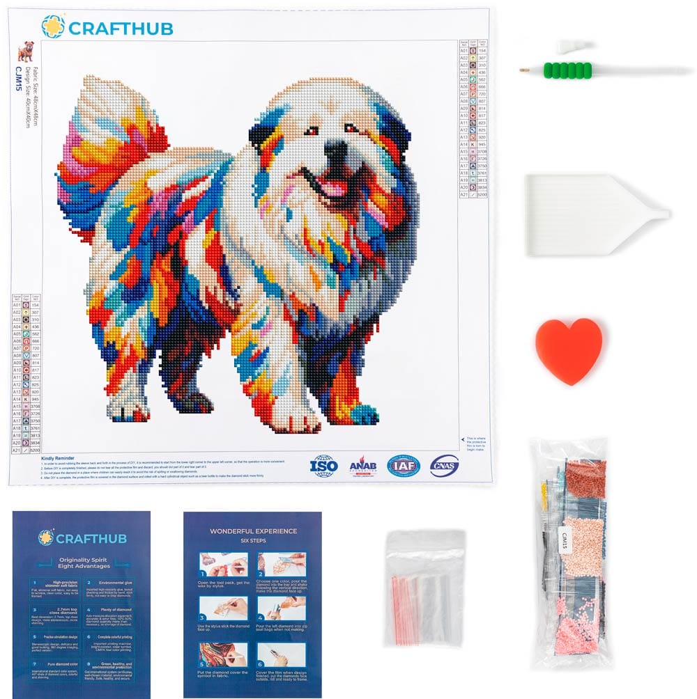 Great Pyrenees Dog - Diamond Painting Kit - Image 3