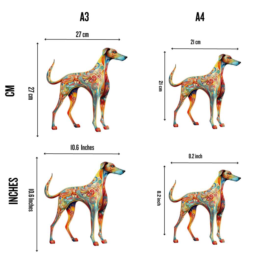 Greyhound Dog - Jigsaw Puzzle - Image 2