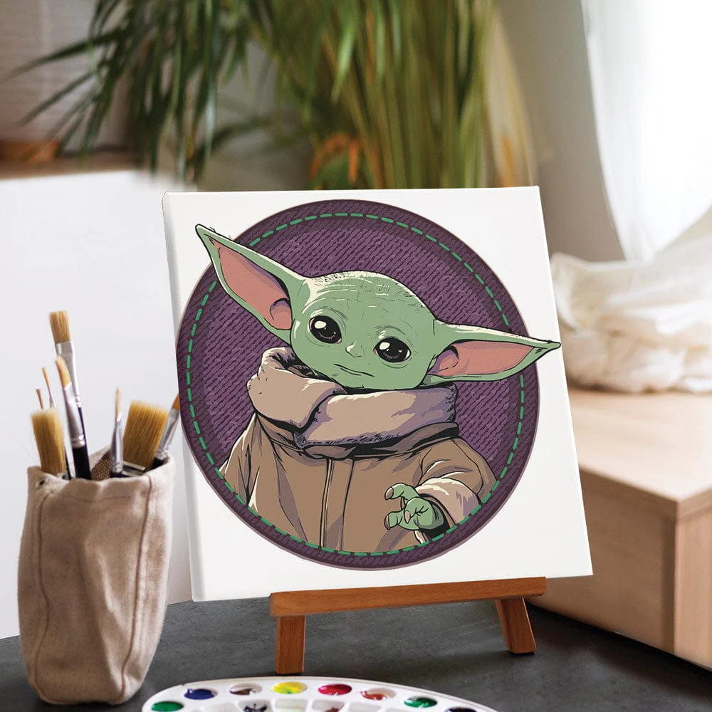Grogu™ - Framed Paint By Numbers Kit - Image 2