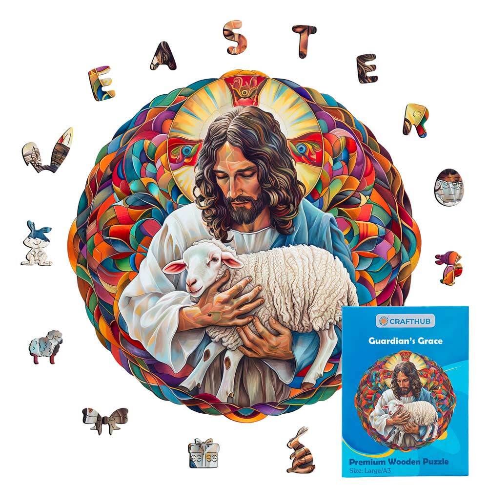 Guardian’s Grace - Wooden Jigsaw Puzzle - Image 2