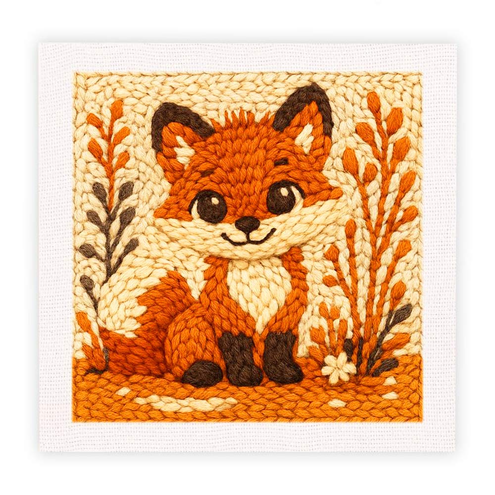 Happy Fox - Punch Needle Kit